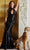 Colette for Mon Cheri CL2066 - Halter Cut Out Sequined Evening Gown Prom Dresses