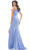 Colors Dress - 2405 Feathered One Shoulder Crepe Mermaid Dress Evening Dresses