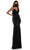 Colors Dress - 2646 Sweetheart Bodice Ruffle Trim High Slit Gown Evening Dresses