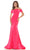 Colors Dress - 2674 Short Sleeve Off Shoulder Gown Special Occasion Dress 0 / Poppy