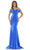 Colors Dress - 2692 Off Shoulder Mermaid Gown Special Occasion Dress 0 / Royal
