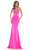 Colors Dress - 2708 Two Piece Lace Up Gown Special Occasion Dress 0 / Hot Pink