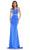 Colors Dress - 2708 Two Piece Lace Up Gown Special Occasion Dress 0 / Royal