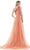 Colors Dress 2731 - Bejeweled Asymmetrical Long Gown Prom Dresses