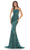 Colors Dress - 2743 Straight Across Sequin Dress Prom Dresses 0 / Deep Green
