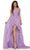 Colors Dress - 2748 Strapless Ruched High Low Dress Prom Dresses 0 / Lilac Multi