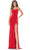 Colors Dress 2755 - Crisscross Side Sheath Prom Dress Special Occasion Dress 0 / Red