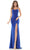 Colors Dress 2755 - Crisscross Side Sheath Prom Dress Special Occasion Dress 0 / Royal