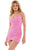 Colors Dress 2780 - V-Neck Sequin Cocktail Dress Special Occasion Dress 0 / Hot Pink