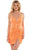 Colors Dress 2784 - Sleeveless Crisscross Back Cocktail Dress Cocktail Dresses 0 / Orange