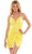 Colors Dress 2784 - Sleeveless Crisscross Back Cocktail Dress Cocktail Dresses 0 / Yellow