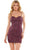 Colors Dress 2812 - Sweetheart Neck Cocktail Dress Special Occasion Dress 0 / Burgundy