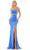 Colors Dress 2829 - Scoop Cut-Glass Accent Prom Gown Prom Dresses 0 / Royal