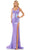 Colors Dress 2855 - Scoop Iridescent Sequin Prom Gown Prom Dresses 0 / Purple
