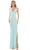 Colors Dress 2858 - Rhinestone Mesh Prom Dress Prom Dresses 2 / Tiffany Blue