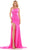 Colors Dress 2869 - Beaded Fitted Evening Dress Special Occasion Dress 0 / Hot Pink