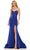 Colors Dress 2884 - Floral Appliqued Strapless Gown Evening Dresses