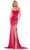 Colors Dress 2885 - Sleeveless Velvet Prom Dress Special Occasion Dress 0 / Hot Pink