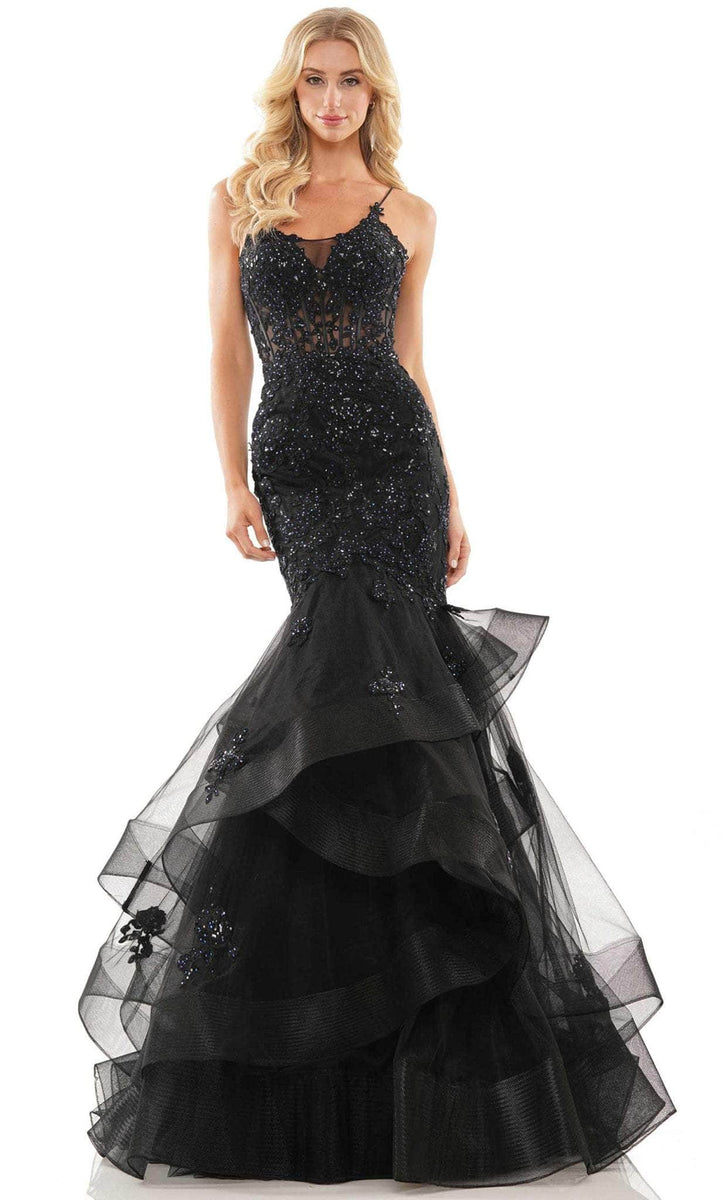 Appliqued Corset Top Short Glitter Prom Dress Ivory