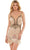 Colors Dress 2901 - Beaded Tassels Skirt Cocktail Dress Special Occasion Dress 0 / Nude