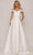 Colors Dress 2938 - Off Shoulder Satin Prom Gown Prom Dresses 2 / Off White
