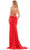 Colors Dress 2955 - V-Neck Lace-Up Back Prom Gown Prom Dresses