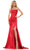 Colors Dress 2968 - Strapless Satin Evening Dress Prom Dresses 0 / Red