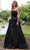 Colors Dress 2971 - Bow Ornate Ballgown Prom Dresses 0 / Black