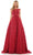 Colors Dress 2980 - Beaded Illusion Bateau Ballgown Prom Dresses 2 / Wine