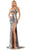 Colors Dress 2987 - Sultry Metallic-Shiny Evening Gown Evening Dresses 00 / Silver