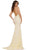 Colors Dress - G1076 Embellished Sheath V Neck Dress Prom Dresses