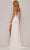 Colors Dress G1086 - Embroidered Lace Sheath Slit Dress Special Occasion Dress