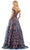 Colors Dress G1092 - Off-Shoulder Sequined Evening Dress Evening Dresses
