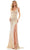 Colors Dress G1104 - Lace-up Back Prom Dress Prom Dresses 00 / Gold
