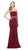 Colors Dress - Jewel Adorned Long Sheath Gown 1541 - 1 pc Royal in Size 6 and 1 pc Wine in Size 6 Available CCSALE 6 / Wine