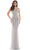 Colors Dress - K108 Sleeveless Fitted Sheath Dress Prom Dresses 2 / Grey