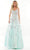 Colors Dress K141 - Floral Sleeveless Prom Dress Special Occasion Dress 2 / Mint