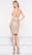 Colors Dress - Metallic Halter Fitted Cocktail Dress 2026 - 1 pc Gold/Silver in Size 4 and 1 pc Black in Size 12 Available CCSALE