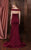Colors Dress Off Shoulder Cutout Back Trumpet Gown - 1 Pc. Wine in size 8 Available CCSALE 8 / Wine