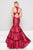 Colors Dress - Ruffled High Mermaid Dress 1882 - 2 pcs Wine In Size 8 and 1 pc Royal in Size 6 Available CCSALE
