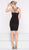 Colors Dress - Strappy Fitted Plunging Cocktail Dress 2011 - 1 pc Black In Size 6 Available CCSALE 6 / Black