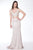 Colors Dress - Two Piece Bandage Long Dress 1732 - 2 pcs Champagne in Size 0 Available CCSALE 0 / Champagne