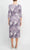 Connected Apparel TAZ82033 - Quarter Sleeve Multi Print Dress Semi Formal