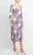 Connected Apparel TAZ82033 - Quarter Sleeve Multi Print Dress Semi Formal
