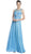 Crisscross Ruched A-Line Evening Dress Dress XXS / Turquoise