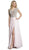 Crystal Embellished A-Line Evening Dress Dress XXS / Light Pink