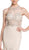Crystal Embellished Evening Dress with Slit Dress