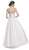 Crystal Embellished Strapless Evening Gown Ball Gowns