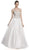 Crystal Embellished Strapless Evening Gown Ball Gowns XXS / White-Silver