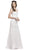 Cut out Back Lace Wedding Dress Evening Dresses XXS / White-White